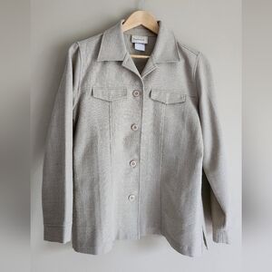 Beige Button Jacket Size S